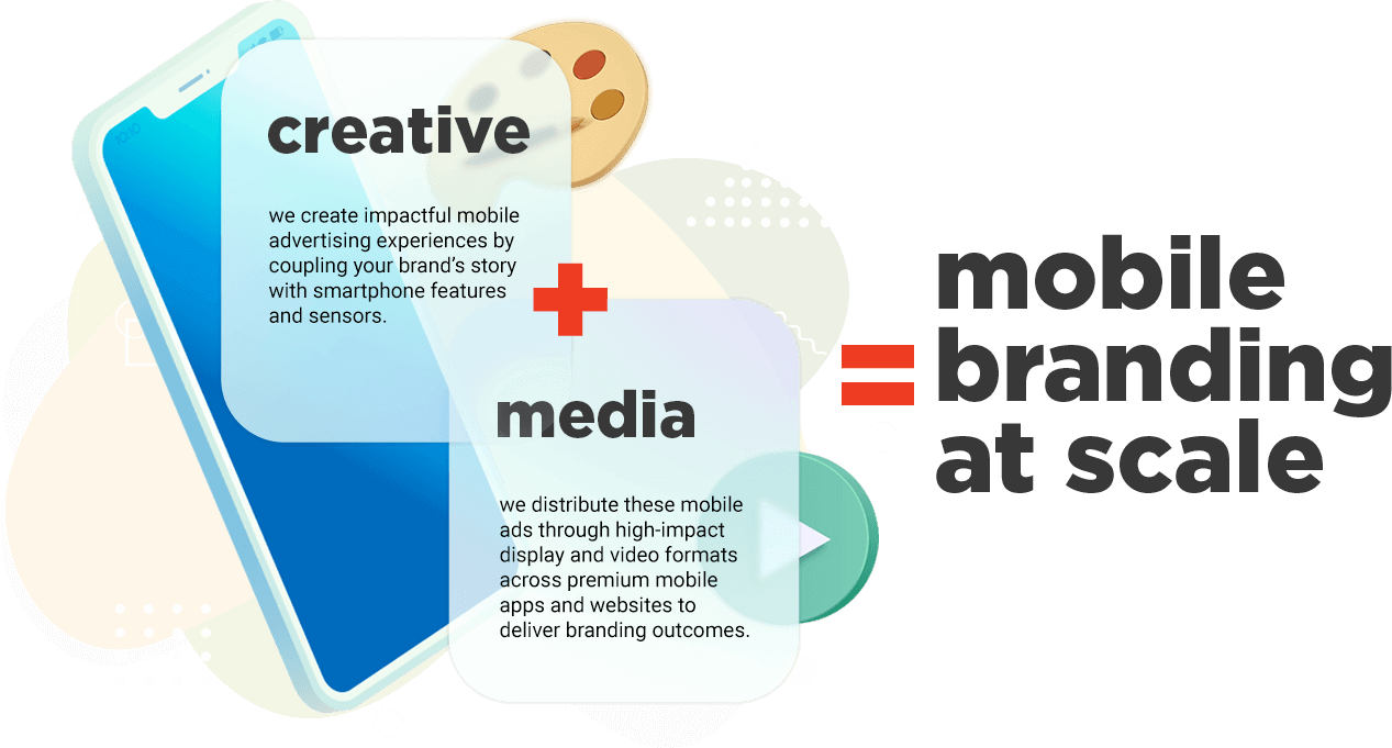 creative and media mobile branding at scale